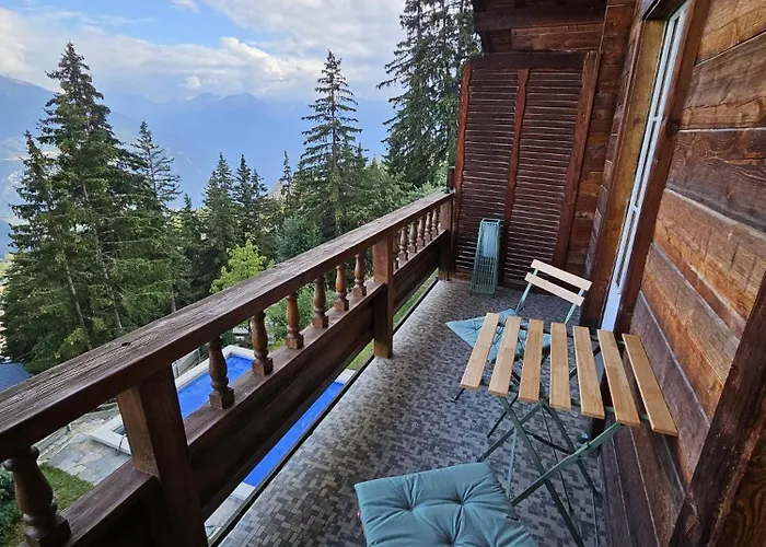 Vue 180 - Au Pied Des Pistes - Typique Et Alpin * Anzère
