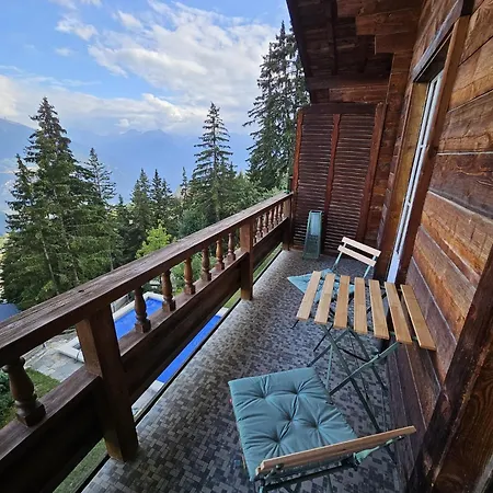 Vue 180 - Au Pied Des Pistes - Typique Et Alpin * アンゼール